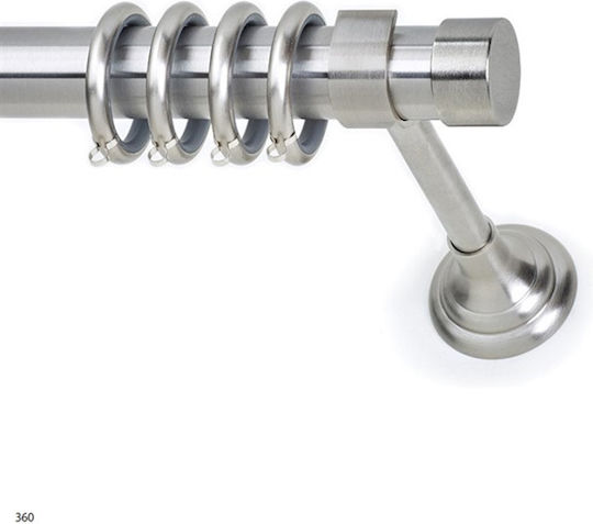 Metallic Curtain Pole Tapo Single Diameter 25mm Length 140cm Model 10354_18554
