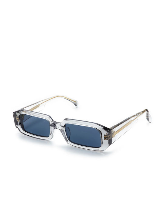 Am Eyewear Sonnenbrillen mit Gray Rahmen und Blau Linse 165-GH-NB