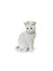 Polyresin Cat Figurine White 13.8cm