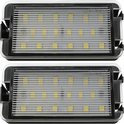 AutoTune Kennzeichenbeleuchtungen LED für Seat Altea / Arosa / Cordoba 2Stück