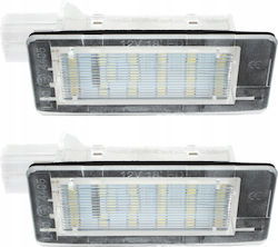 AutoTune Φώτα Πινακίδας Led για Renault Captur / Espace / Fluence / Modus / Scenic 2τμχ