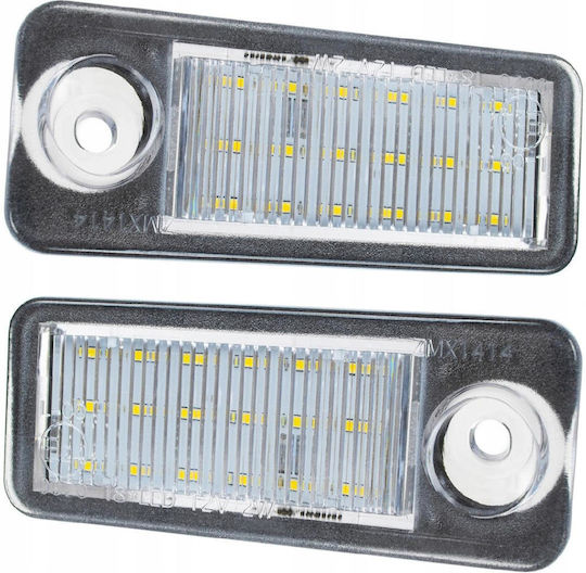AutoTune License Plate Lights Led for Audi A6 Citroen C5 2pcs