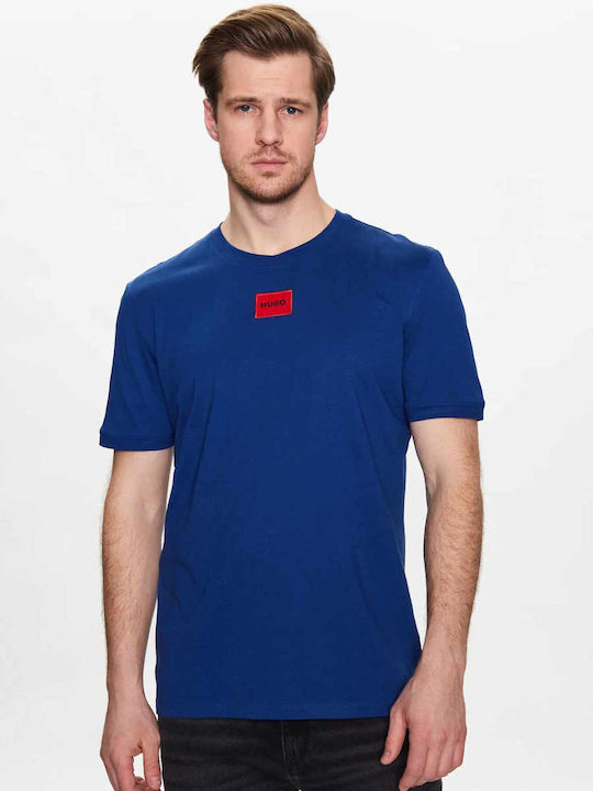 Hugo Boss T-shirt Bărbătesc cu Mânecă Scurtă Blue Rois