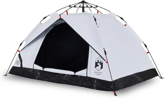 vidaXL Σκηνή Camping Igloo Λευκή για 2 Άτομα 360x135x105εκ.