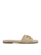 Flache Sandalen für Damen in Beige Farbe