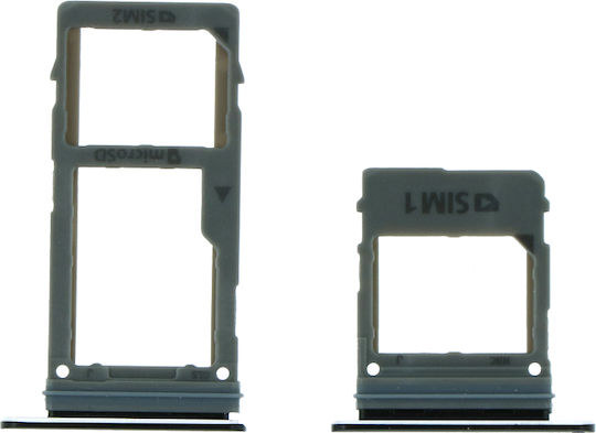 Samsung Sim-Kartenhalterung Schwarz für Galaxy A8 (2018), A8 Plus (2018)