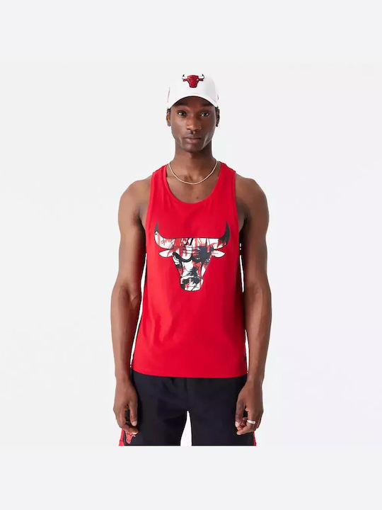 New Era Bluza Sportivă pentru Bărbați Fără Mâneci Red