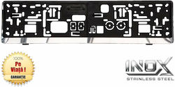 Car License Plate Frame Front Metallic Black 1pcs