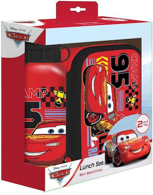 Disney Plastic Kids' Lunch Set Disney Cars 0.8lt Red