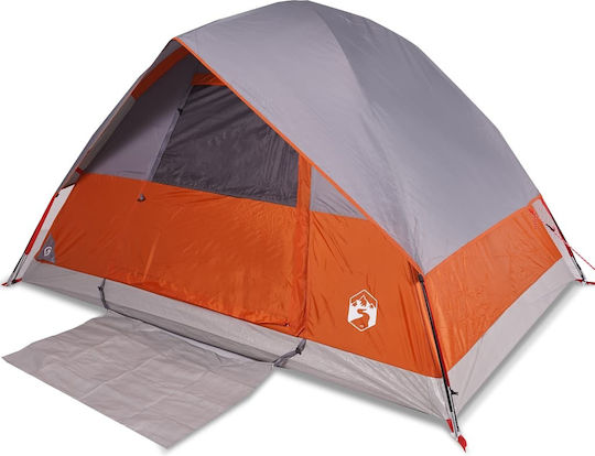 vidaXL Camping Tent Igloo Orange for 2 People 360x135x105cm