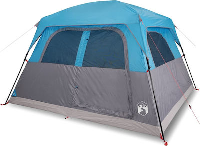 vidaXL Cort Camping Albastră pentru 6 Persoane 310x275x200cm