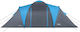 Nils Highland Winter Camping Tent Tunnel Mountaineering Blue with Double Cloth for 6 People Waterproof 4000mm 570x210x200cm