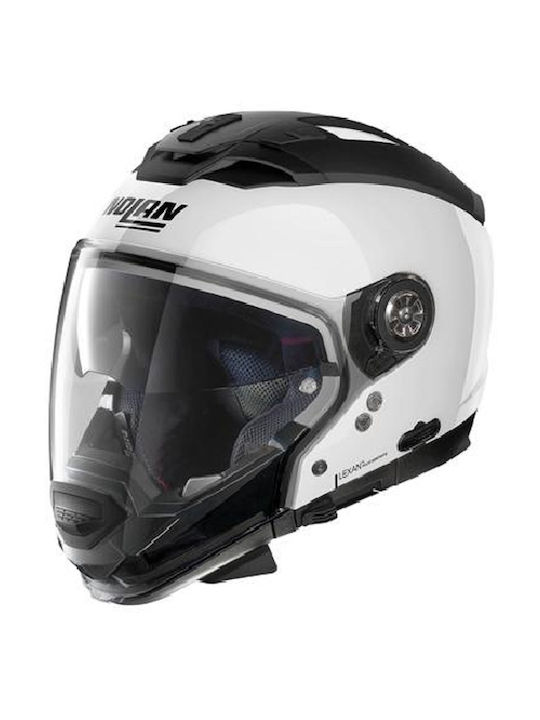 Nolan N70-2 GT Special N-Com 15 Pure White Motorcycle Helmet Modular ECE  1480gr with Sunvisor KR521614