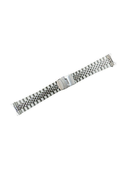Seiko Μεταλλικό Μπρασελέ Ασημί 20mm