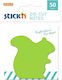 Stick'N Sticky Note Pads in Cube Green 7x7pcs