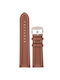 Tzevelion Leather Strap Brown 18mm