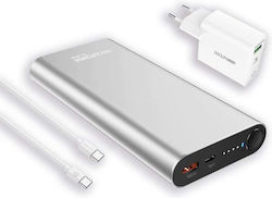 RealPower PB-20000PD Pro Gan 20000mAh Ασημί