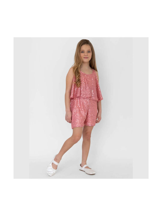 Alice Kids One-piece Fabric Shorts/Bermuda Pink