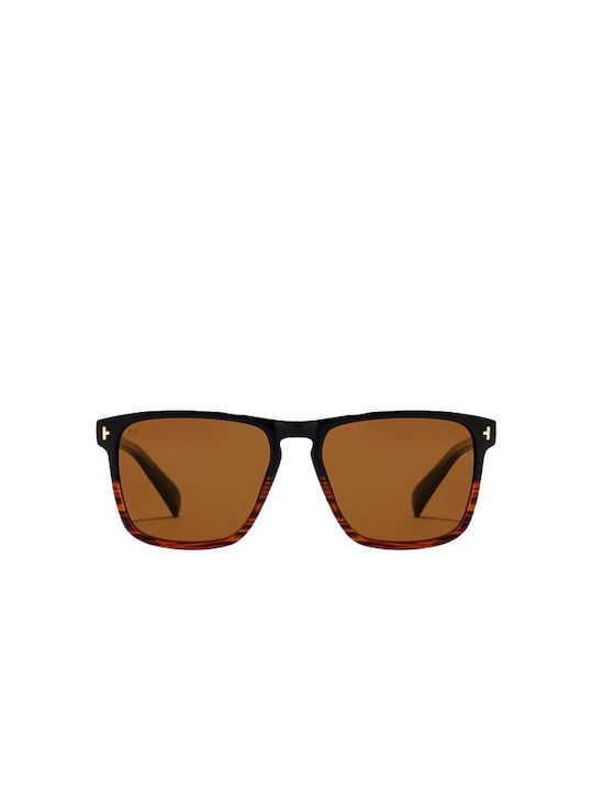 Hawkers Dust Unisex Sunglasses with Brown Tartaruga Plastic Frame and Brown Polarized Lens HDUS23BWTP