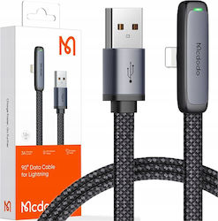Mcdodo Flat USB-A to Lightning Cable 36W Μαύρο 2m (CA-2791)