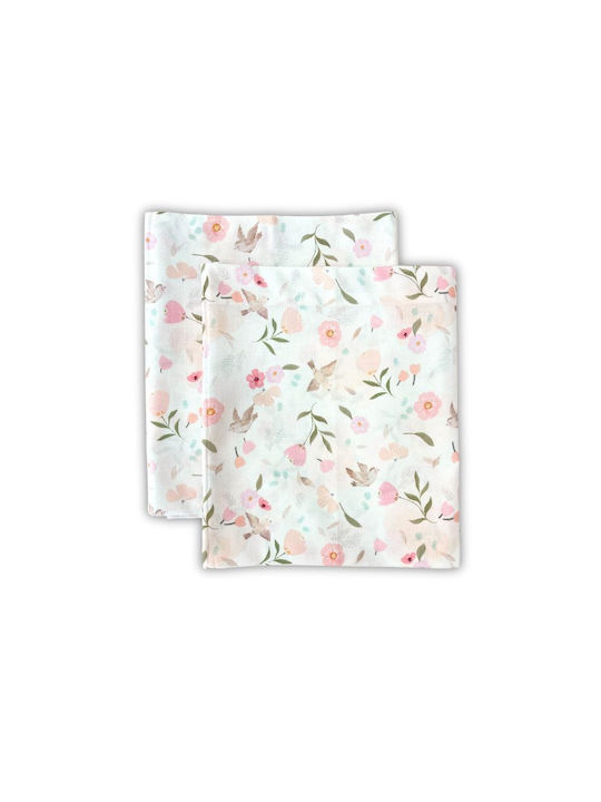 Tiny Toes Baby Sheets Set Cradle Cotton Multicolored 70x100cm 2pcs