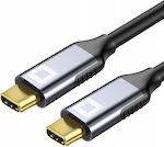 USB 2.0 Cablu USB-C bărbătesc - USB-C de sex masculin 100W Gri 2m (CO2-0003)