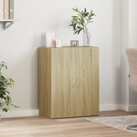 Дървен Офисен Шкаф Дъб 60x32x77.5см