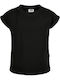 Детска тениска Black Extended Shoulder Tee