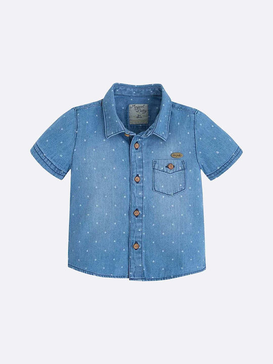 Mayoral Kids Denim Shirt Blue