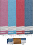 Summertiempo Ριγες Gray Beach Towel 180x90cm