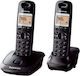 Panasonic KX-TG2512FXT Безжичен Телефон Черен