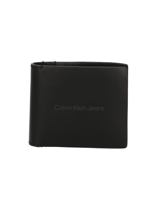 Calvin Klein Bifold W Ανδρικό Πορτοφόλι Κερμάτων Μαύρο