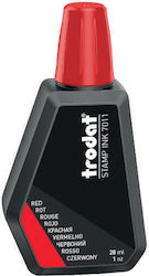 Trodat 7011 Liquid Ink for Ink Pad Ink Stamp Red