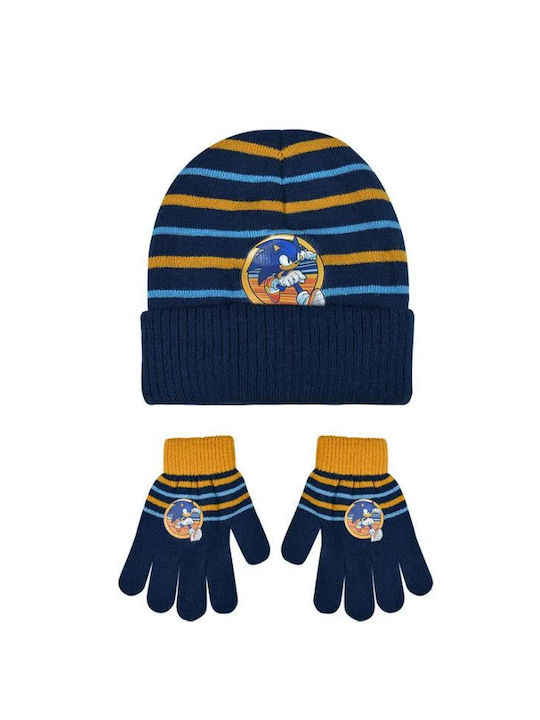 Stamion Kids Beanie Set with Gloves Knitted