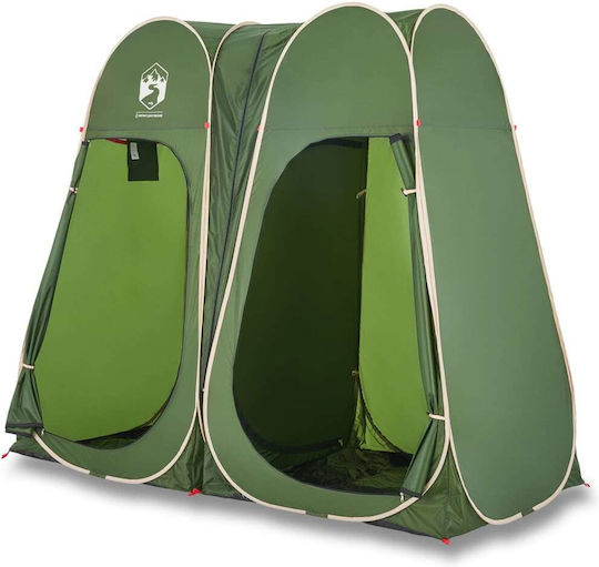vidaXL Camping Tent Pop Up Green for 1 Person