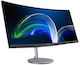 Acer CB382CUR Ultrawide IPS Curved Monitor 37.5" QHD 3840x1600 with Response Time 1ms GTG