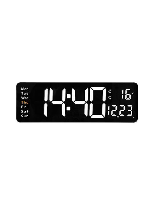 Tabletop Digital Clock White 13.27