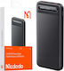 Mcdodo MC-3881 Power Bank 10000mAh 22.5W με 2 Θύρες USB-A και Θύρα USB-C Μαύρο