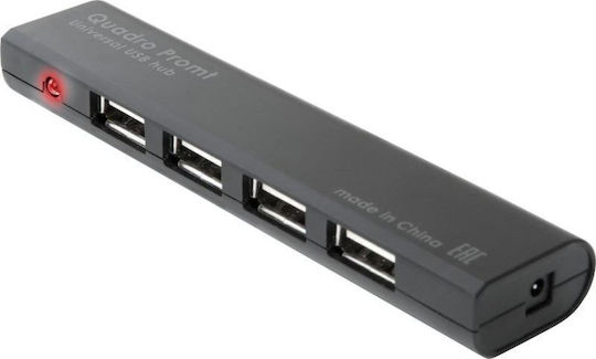 Defender USB Хъб 4 Порта USB 3.0 с Връзка USB-A и Захранване Power Delivery