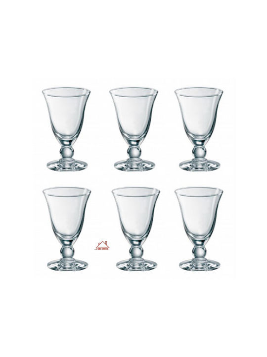 ForHome Glass Set for White Wine made of Glass Stacked 190ml 6pcs