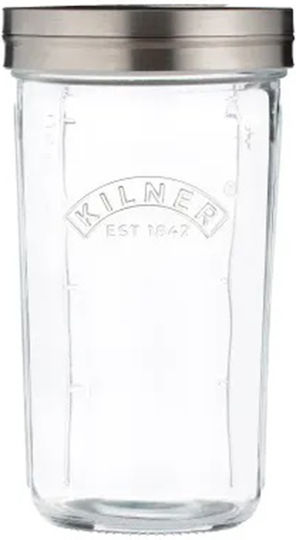 KIlner Ваза за Захар с Капак от Неръждаема Стомана Прозрачна 500ml