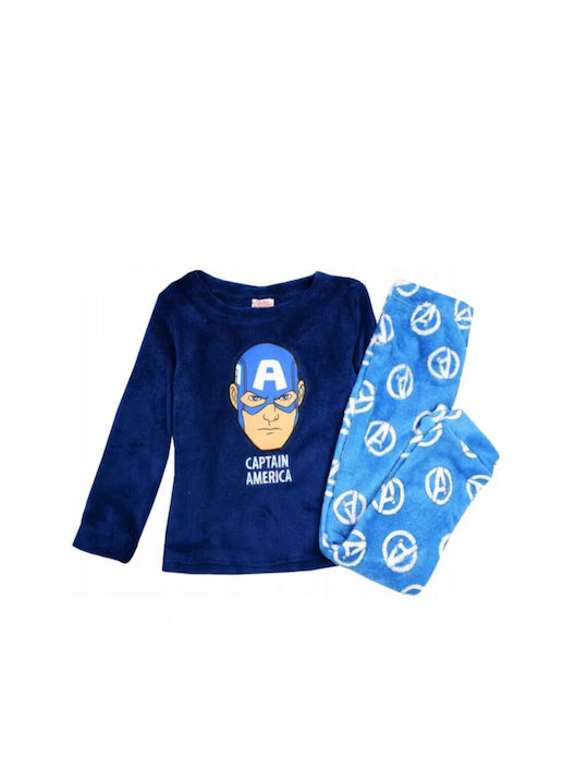 Disney Kids Pyjamas Winter Fleece Blue