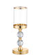Novaker Kerzenhalter Metall in Gold Farbe 34cm 1Stück