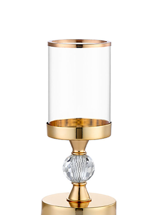 Novaker Kerzenhalter Metall in Gold Farbe 27cm 1Stück