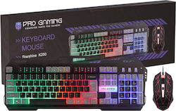 ProGaming Pro Gaming K250 Cu membrană - Set cu Mouse (Engleză US) ProGaming Pro Gaming K250 Cu membrană - Set cu Mouse (Engleză US)