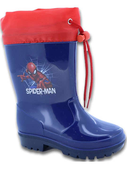 Kids Wellies Spiderman Navy Blue
