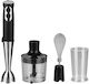 Maestro Blender De Mână Cu Tijă Din Inox 1000W Negru