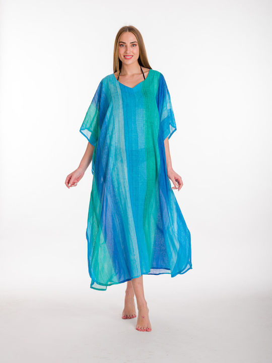 Rima Beachwear Women's Caftan Beachwear Turquoise