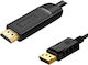 PremiumCord Cable DisplayPort male - HDMI male 2m Μαύρο (kportad21)
