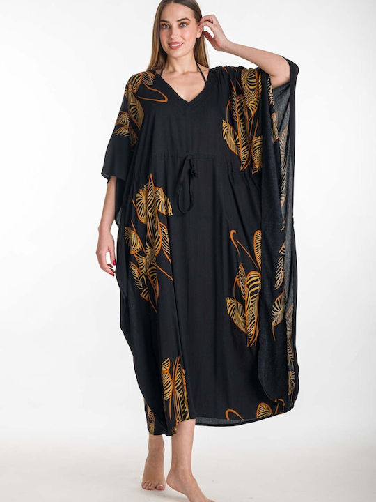 Rima Beachwear Feminin Caftan de Plajă Negru